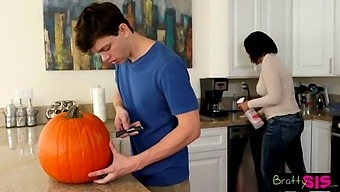 She Caught Her Stepbrother Fucking A Pumpkin