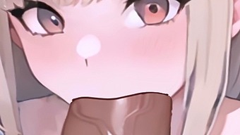 Blonde Anime Girl Gives An Incredible Oral Sex In A Point Of View Video On Loop
