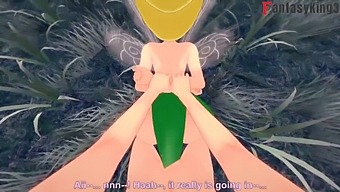 Tinker Bell And Another Fairy Engage In Sexual Activity While Being Observed By A Fairy Named Peter Pank In A Short Video