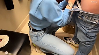 Fitness Enthusiast Gets A Creampie While Trying On Jeans