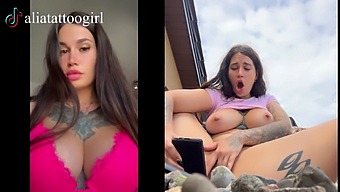Exclusive Compilation Of A Tiktok Model Enjoying Herself In Public And Reaching Climax