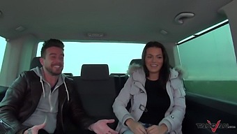 A Plus-Sized Woman Is Persuaded By Horny Men To Join Them In A Van