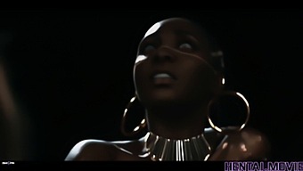 Ai-Created Erotica Przedstawia Latynoskę Pod Kontrolą Afrykańskiego Bóstwa Z Pragnieniem Oralnej Przyjemności