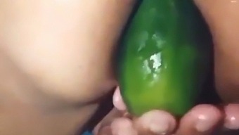 Stepmom Indulges In Anal Play With Large Cucumber And Shares Explicit Photos