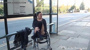 Disabled Adult Actress Exhibiting Herself In Public