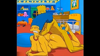 Marge, The Naughty Housewife, Moans In Ecstasy As She Gets Filled With Hot Cum In Her Tight Ass